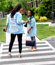 Load image into Gallery viewer, Fashion Tour Oversized Jean Jacket
