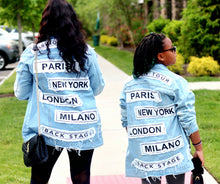 Load image into Gallery viewer, Fashion Tour Oversized Jean Jacket
