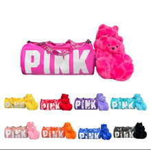 Load image into Gallery viewer, Teddy Slippers with Duffel/Travel Bag

